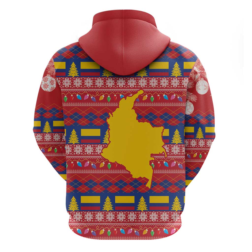 Colombia Christmas Hoodie Libertad y Orden With Feliz Navidad LT18