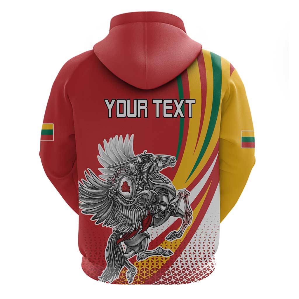 Personalized Lithuania Independence Day Hoodie Lithuanian Vytis Swoosh LT18