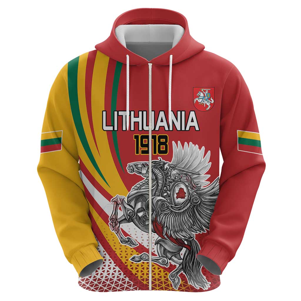 Personalized Lithuania Independence Day Hoodie Lithuanian Vytis Swoosh LT18
