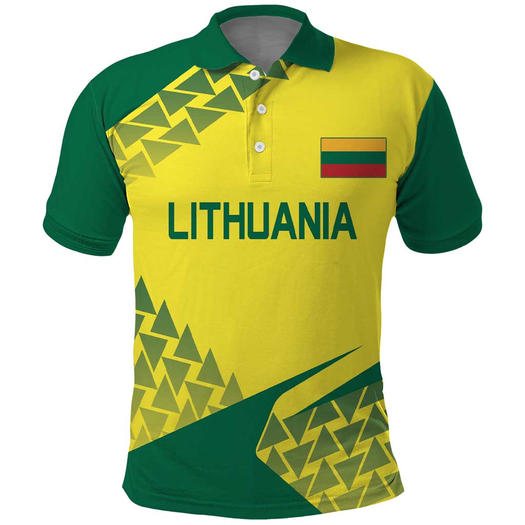 Custom Lithuania Volleyball Polo Shirt Go Champion Sporty Style LT18