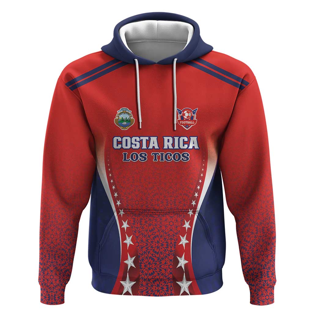Custom Costa Rica Football Hoodie Los Ticos Sporty Style LT18