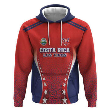 Custom Costa Rica Football Hoodie Los Ticos Sporty Style LT18