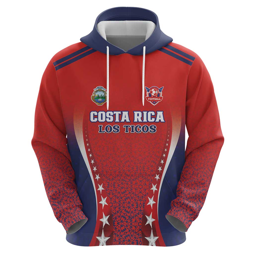 Custom Costa Rica Football Hoodie Los Ticos Sporty Style LT18