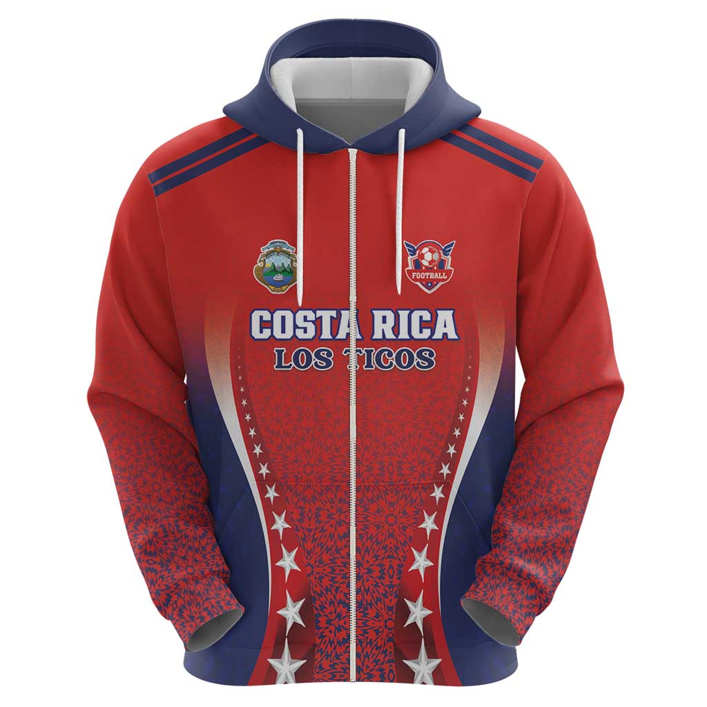 Custom Costa Rica Football Hoodie Los Ticos Sporty Style LT18