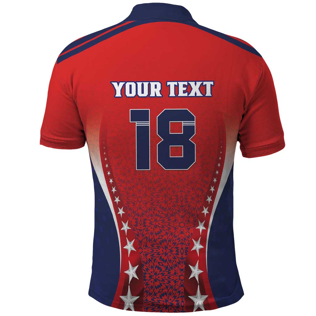 Custom Costa Rica Football Polo Shirt Los Ticos Sporty Style LT18