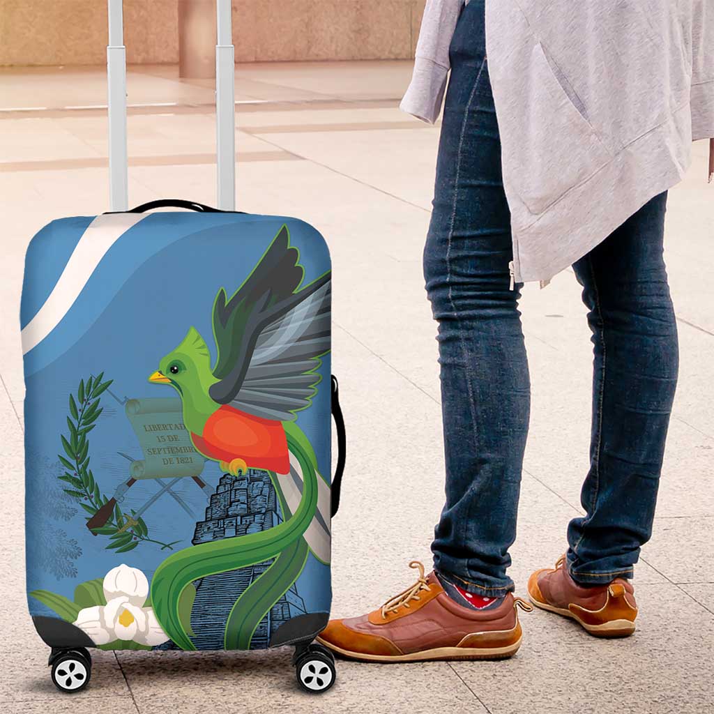 Guatemala Independence Day Luggage Cover Guatemalan Quetzal Libre Crezca Fecundo LT18