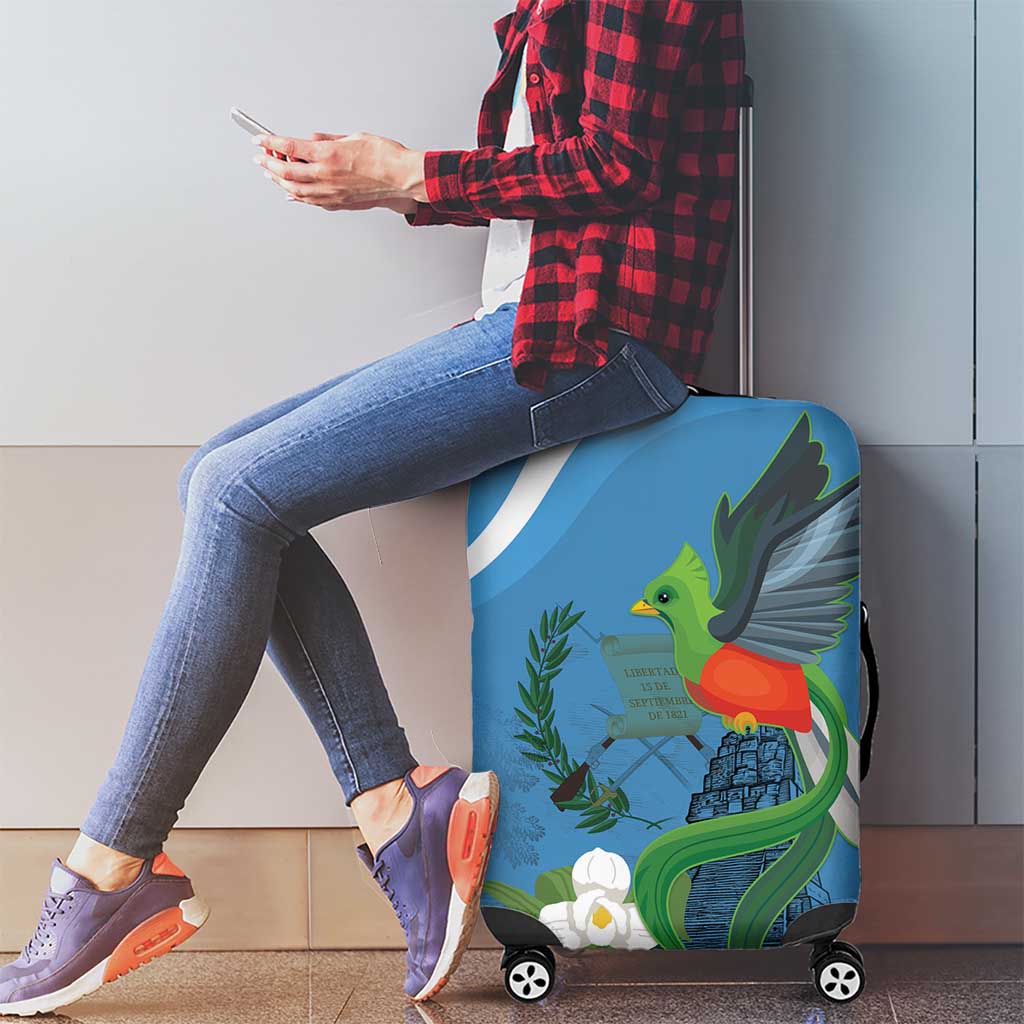 Guatemala Independence Day Luggage Cover Guatemalan Quetzal Libre Crezca Fecundo LT18