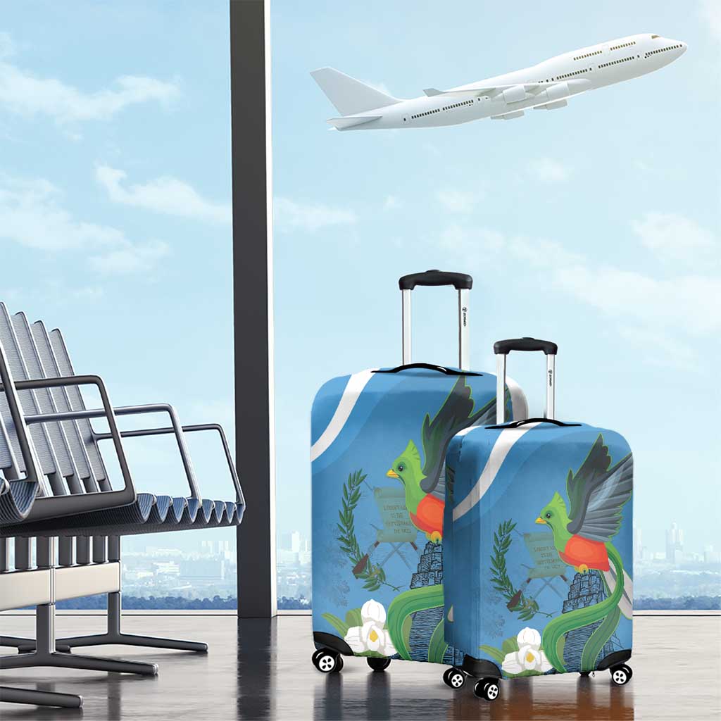 Guatemala Independence Day Luggage Cover Guatemalan Quetzal Libre Crezca Fecundo LT18