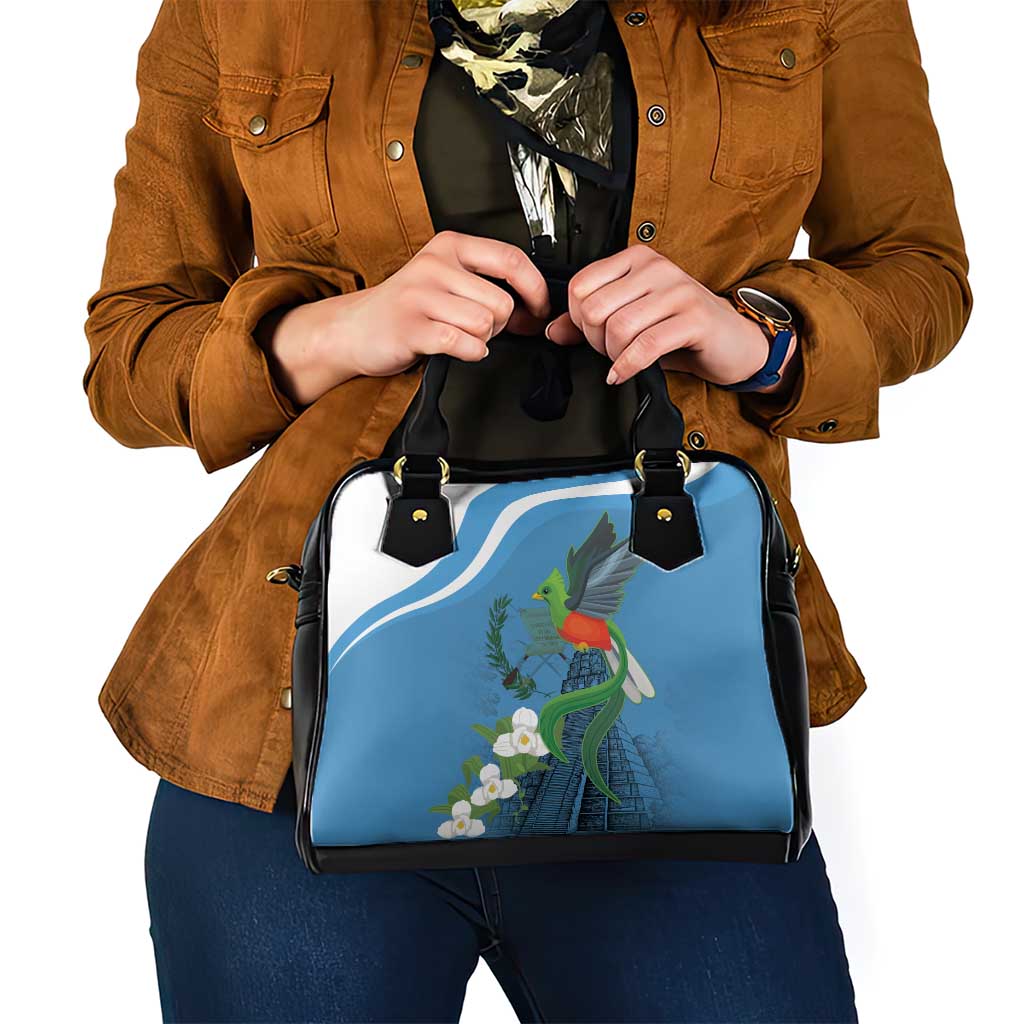 Guatemala Independence Day Shoulder Handbag Guatemalan Quetzal Libre Crezca Fecundo LT18