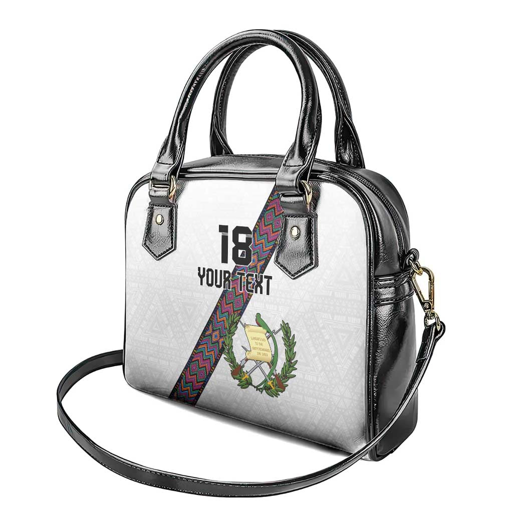 Custom Guatemala Football Shoulder Handbag Los Chapines White Version LT18