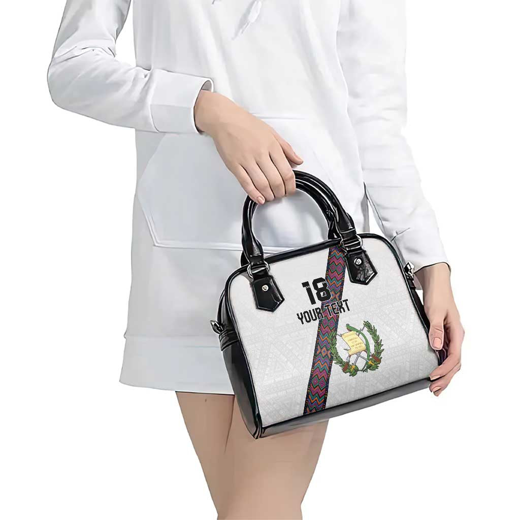 Custom Guatemala Football Shoulder Handbag Los Chapines White Version LT18