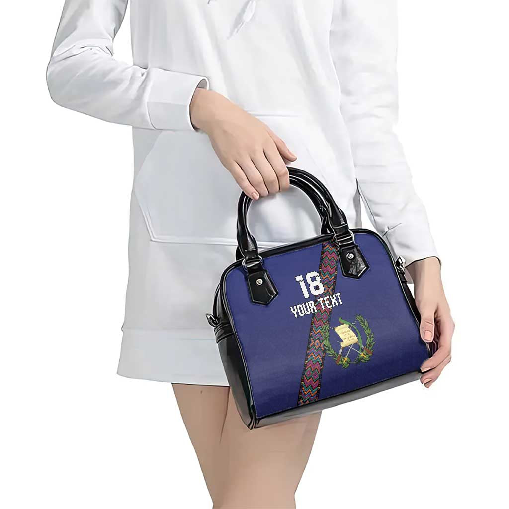 Custom Guatemala Football Shoulder Handbag Los Chapines Blue Version LT18
