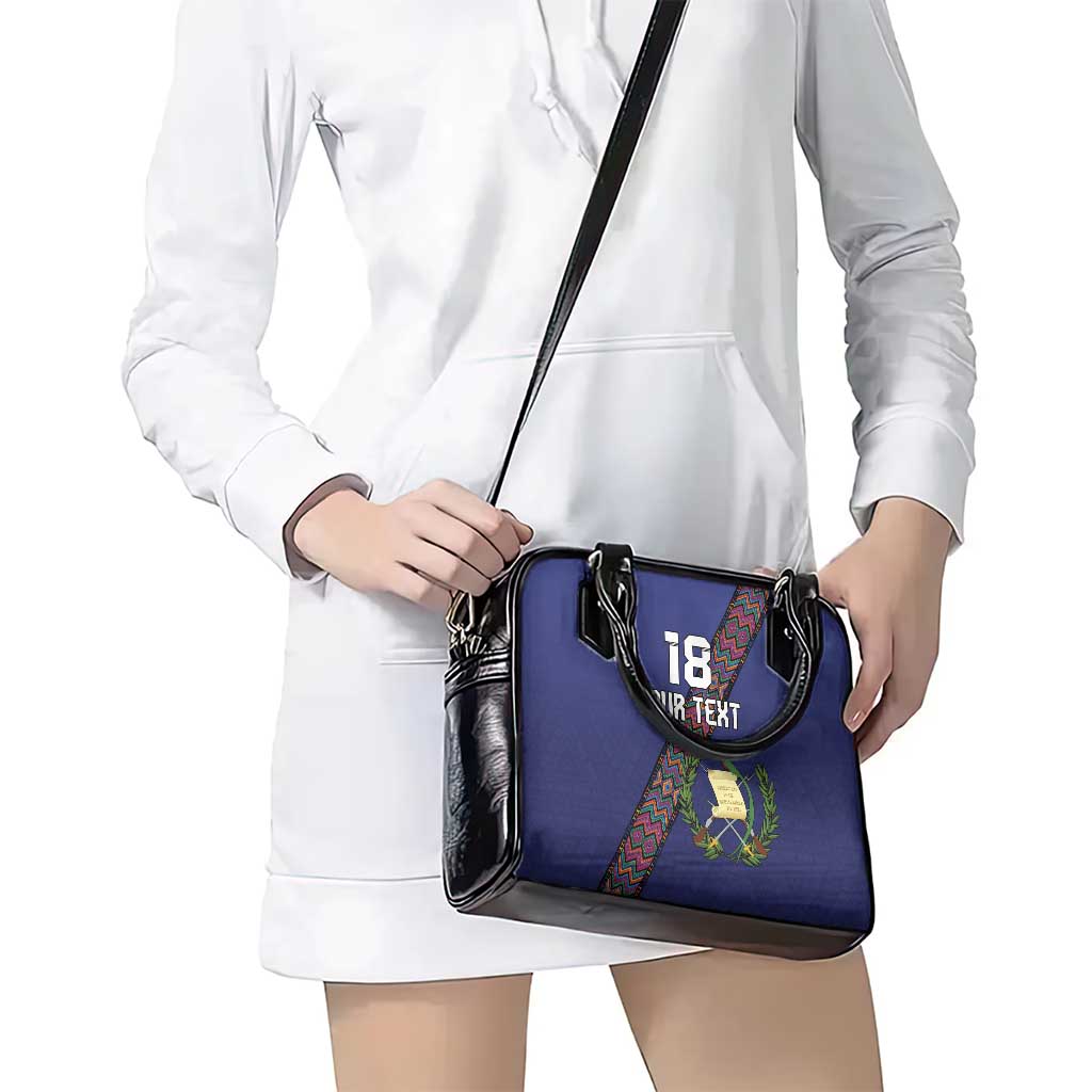 Custom Guatemala Football Shoulder Handbag Los Chapines Blue Version LT18