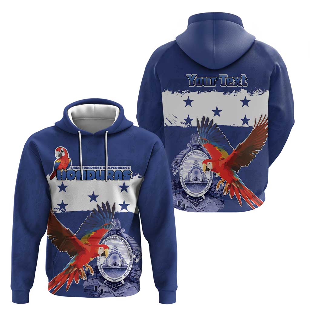 Honduras Independence Day Hoodie Scarlet Macaw Flag Style LT18