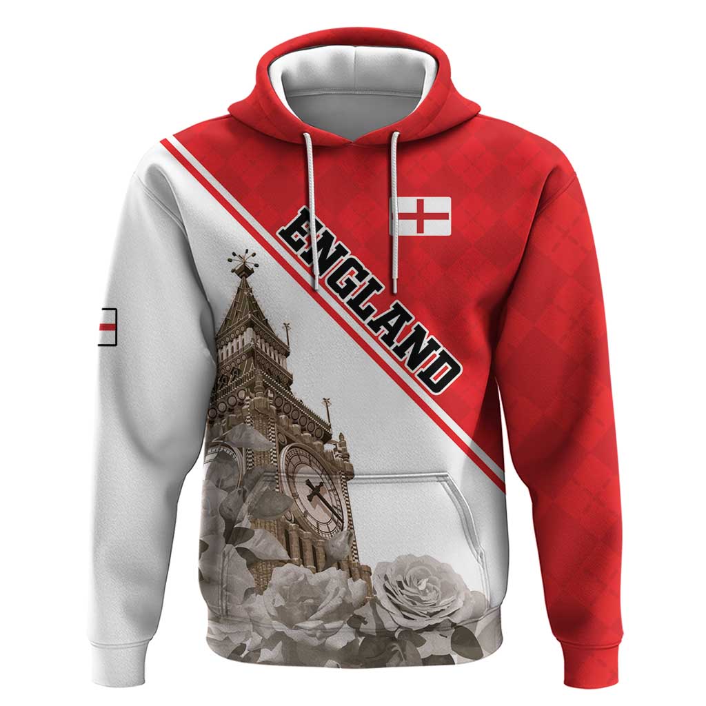 Custom England Rose Hoodie With Big Ben LT18