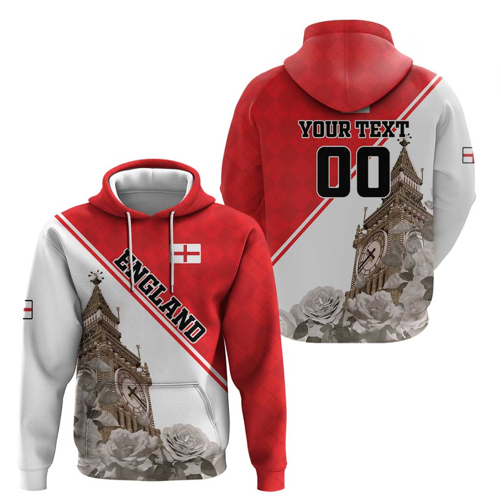 Custom England Rose Hoodie With Big Ben LT18