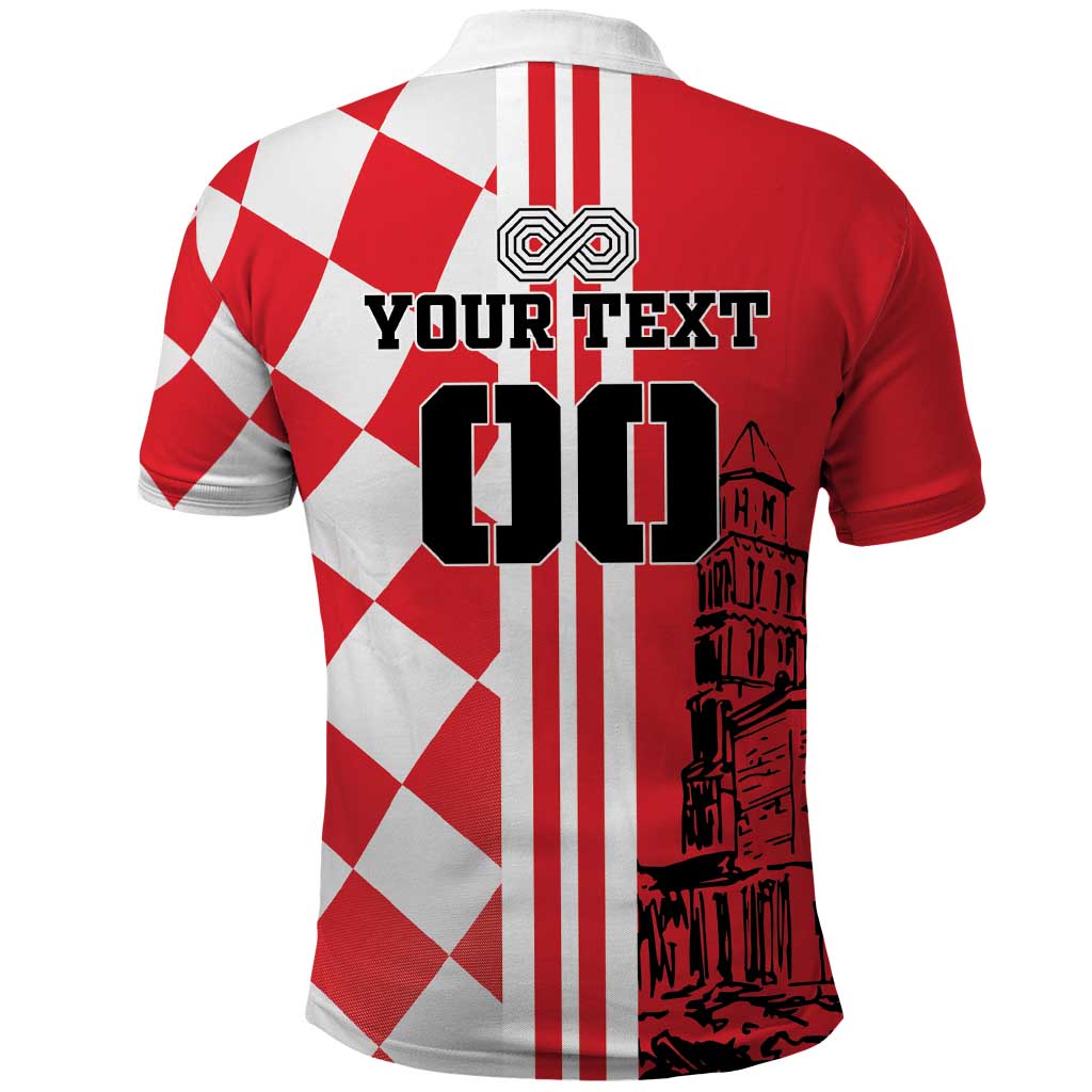 Custom Croatia Polo Shirt Checkerboard Hrvatska Simple Style LT18