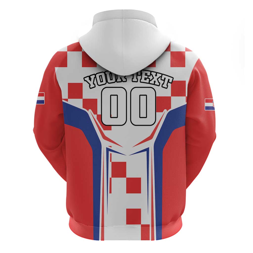 Custom Croatia Checkerboard Hoodie Simple Style LT18