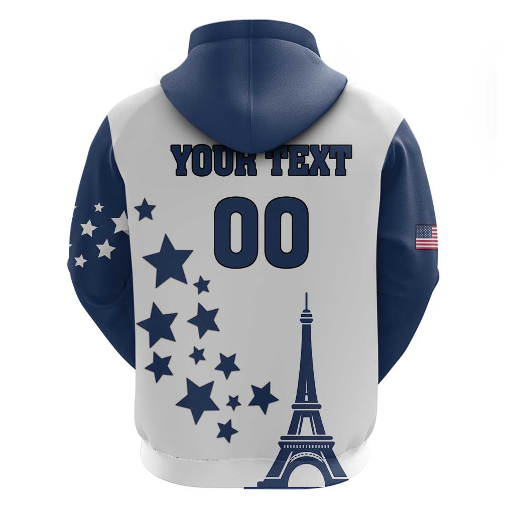 Custom USA Summer Sport 2024 Hoodie Eiffel Tower 2024 LT18