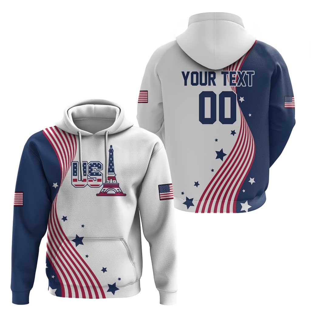 Custom USA Summer Sport 2024 Hoodie Flag Of The United States LT18