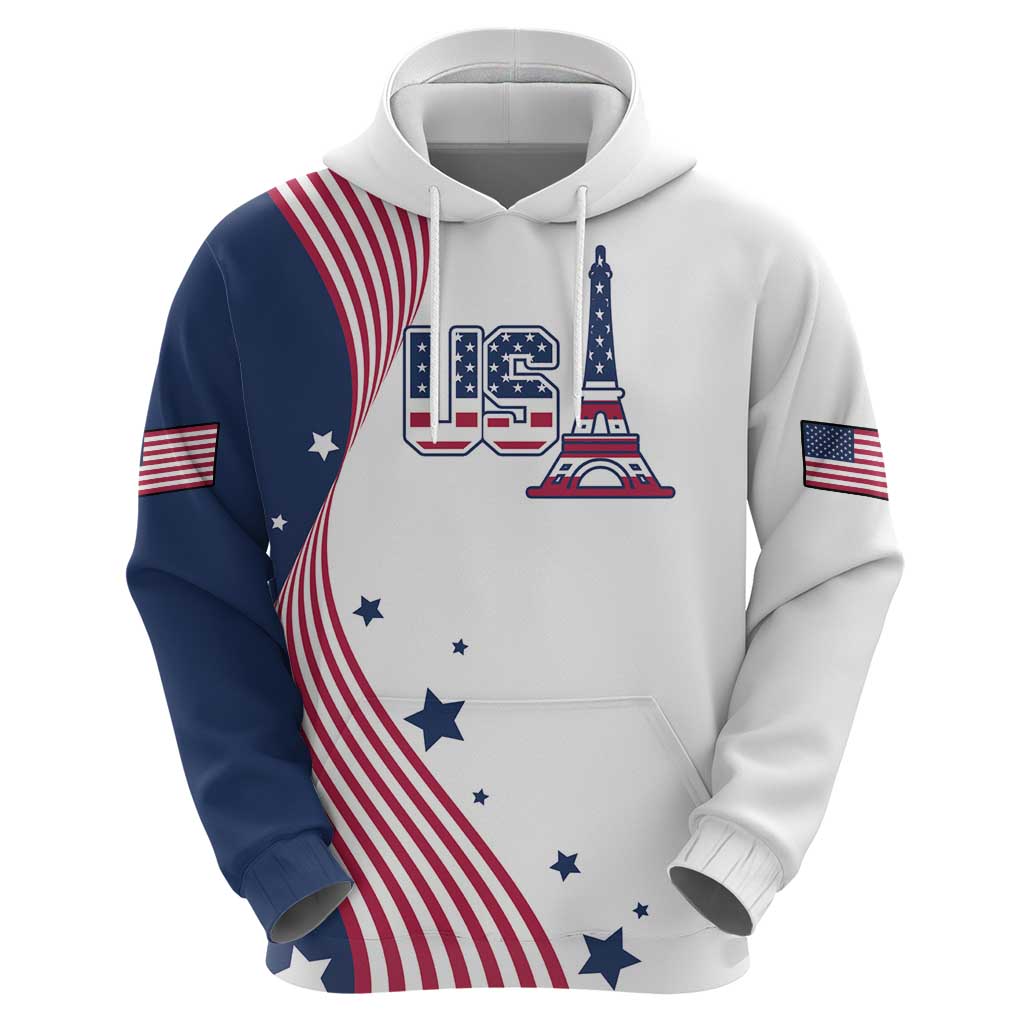 Custom USA Summer Sport 2024 Hoodie Flag Of The United States LT18