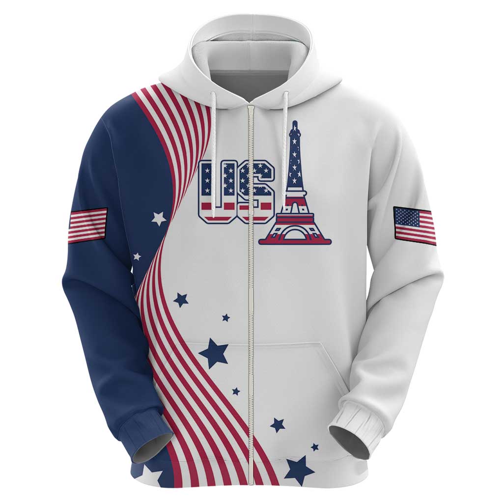 Custom USA Summer Sport 2024 Hoodie Flag Of The United States LT18