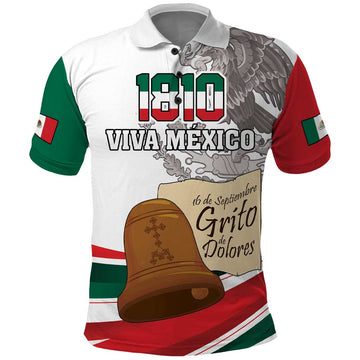Custom Mexico Independence Day Polo Shirt El Grito De Independencia LT18