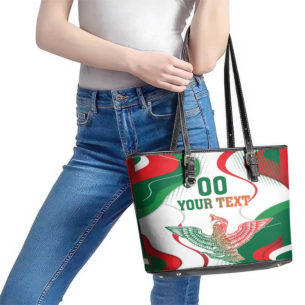 Custom Mexico Independence Day Leather Tote Bag Monumento A La Independencia LT18