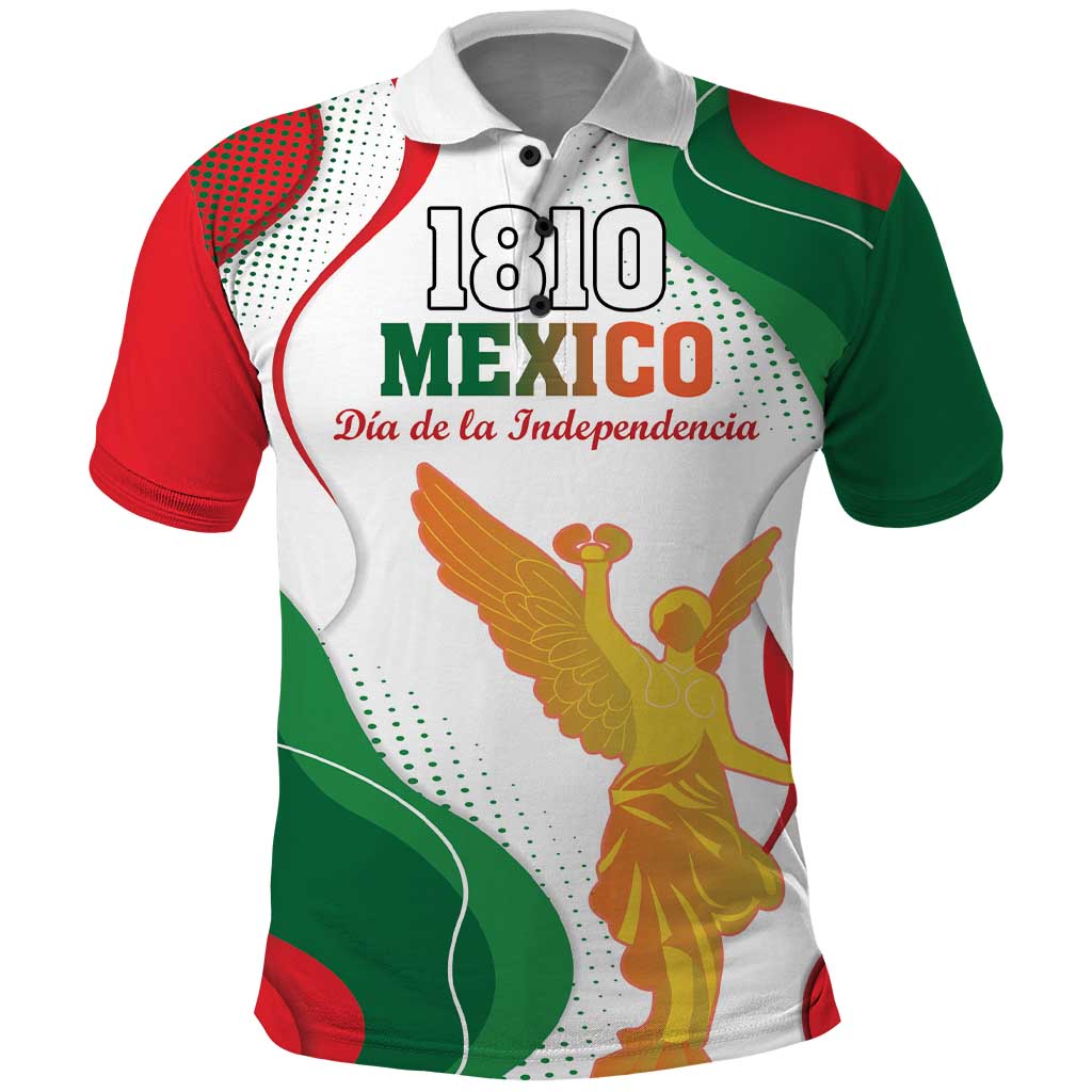 Custom Mexico Independence Day Polo Shirt Monumento A La Independencia LT18