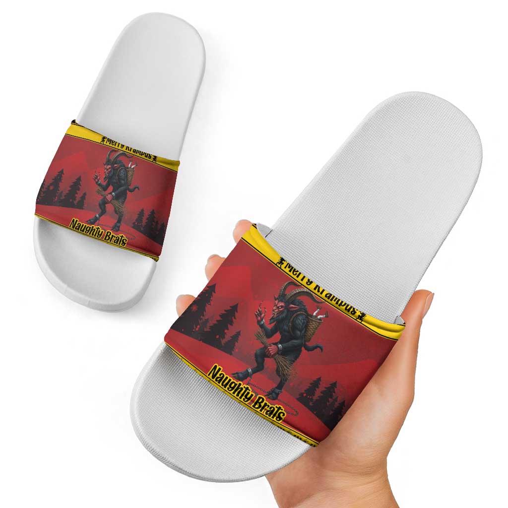 Merry Krampus Germany Slide Sandals Frohe Weihnachten LT18