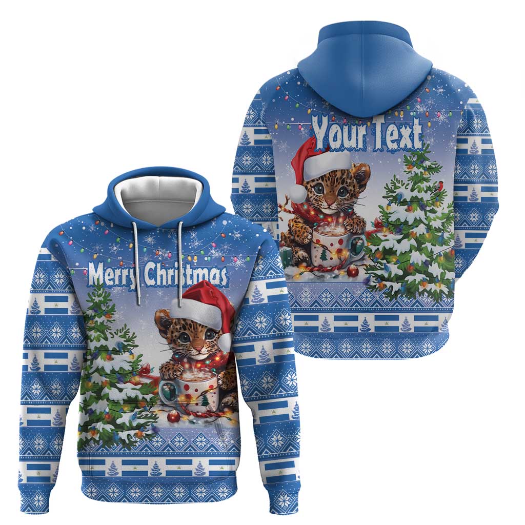Personalized Nicaragua Christmas Hoodie Panthera Onca Cute With Christmas Tree LT18