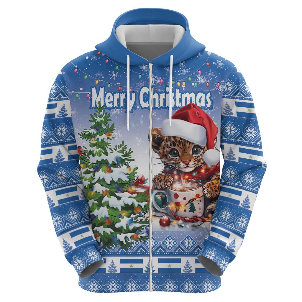 Personalized Nicaragua Christmas Hoodie Panthera Onca Cute With Christmas Tree LT18