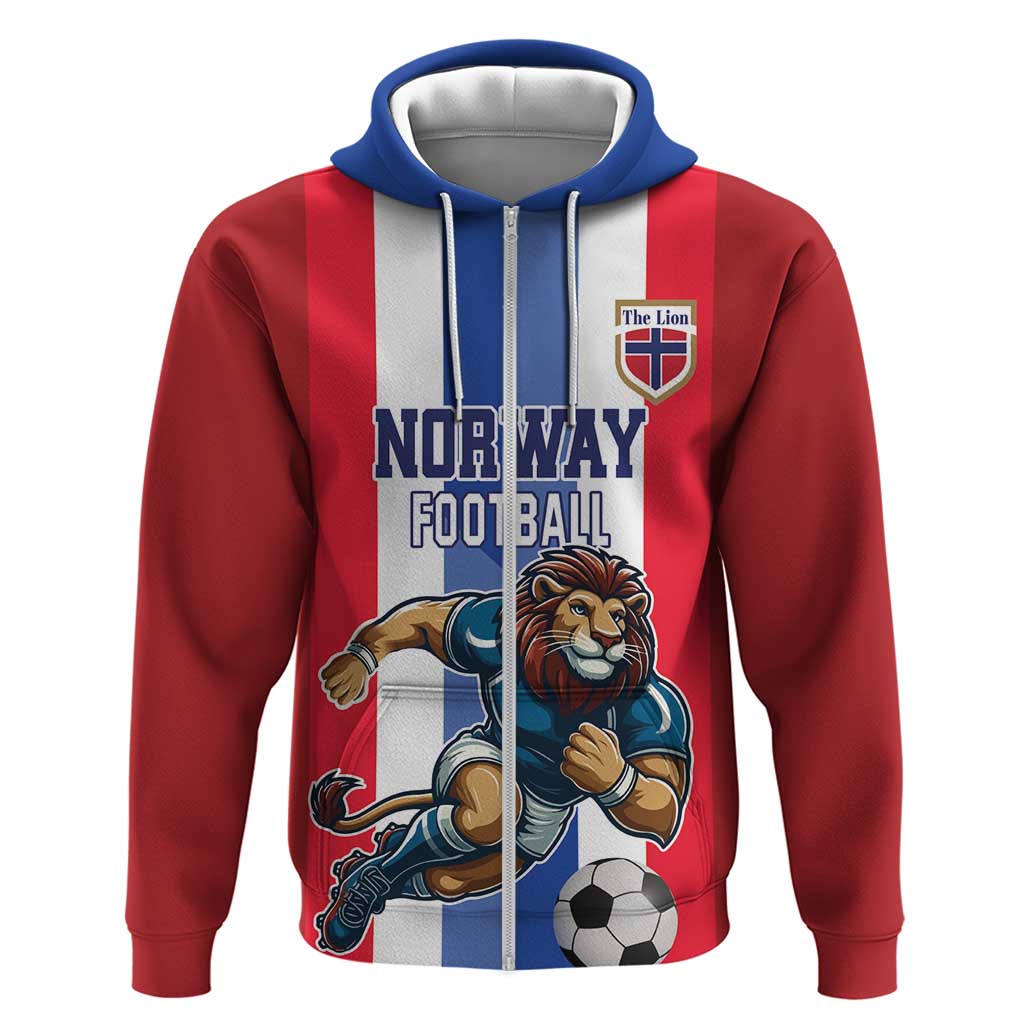 Custom Norway Football Hoodie The Lions Champion 2024 LT18