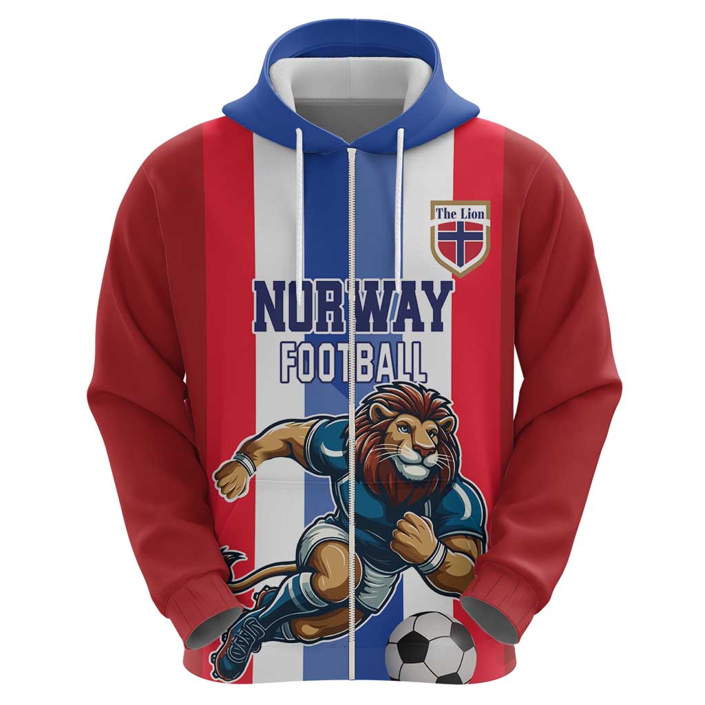 Custom Norway Football Hoodie The Lions Champion 2024 LT18