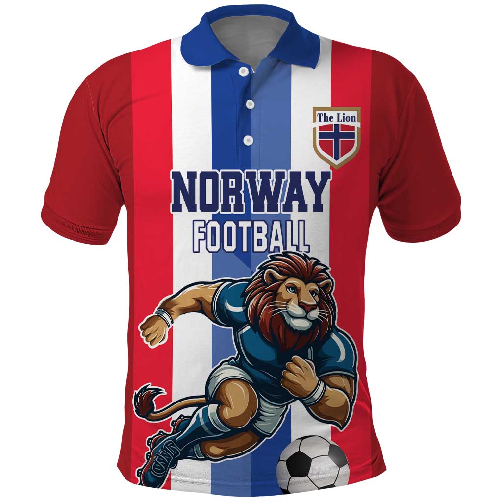 Custom Norway Football Polo Shirt The Lions Champion 2024 LT18