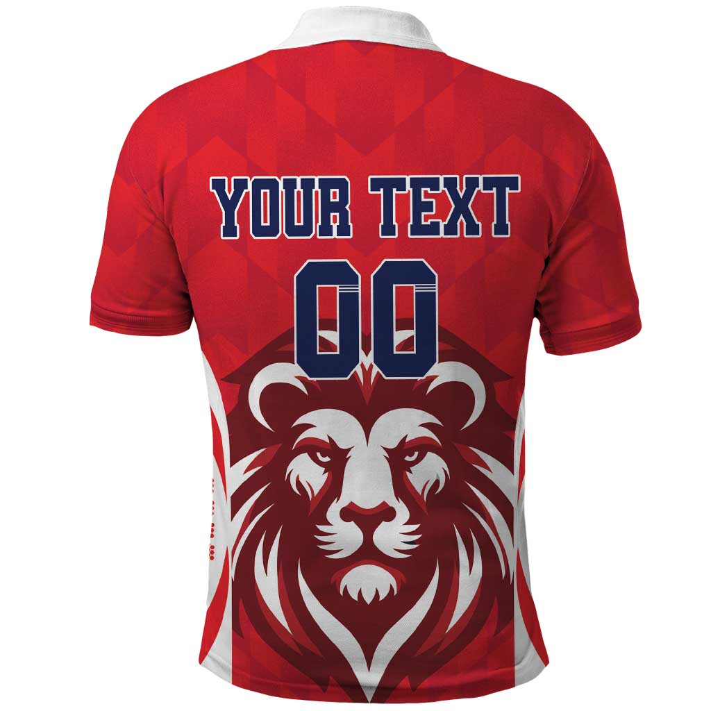 Custom Norway Football Polo Shirt Red Lion Football 2024 LT18