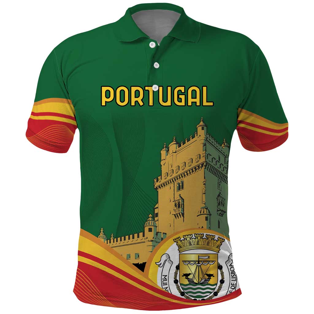 Personalized Portugal Belem Tower Polo Shirt Mui Nobre e Sempre Leal LT18