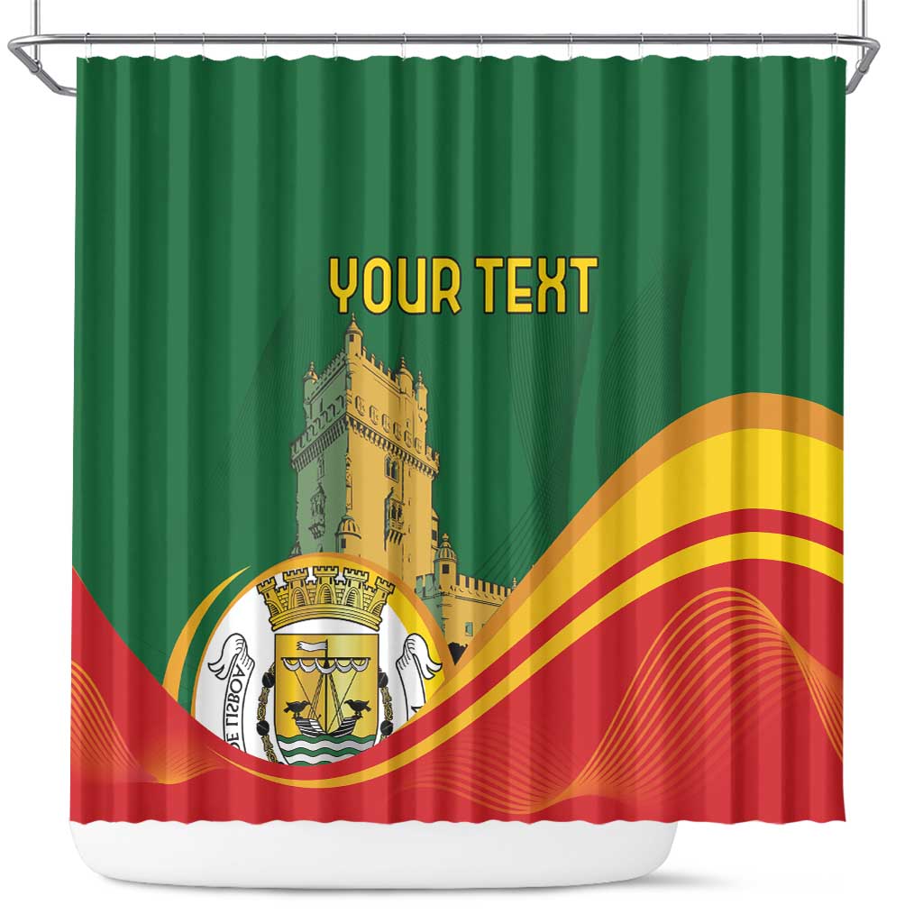 Personalized Portugal Belem Tower Shower Curtain Mui Nobre e Sempre Leal LT18