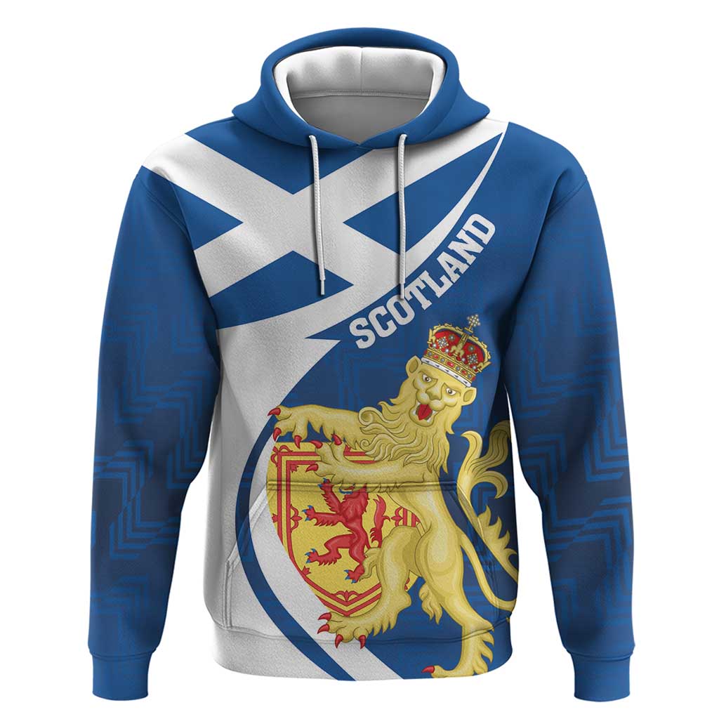 Personalized Scotland Hoodie Lion Rampant Flag Style LT18