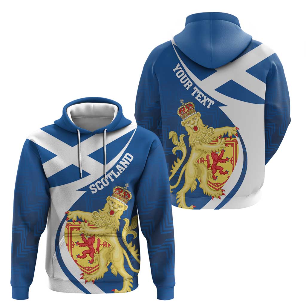 Personalized Scotland Hoodie Lion Rampant Flag Style LT18
