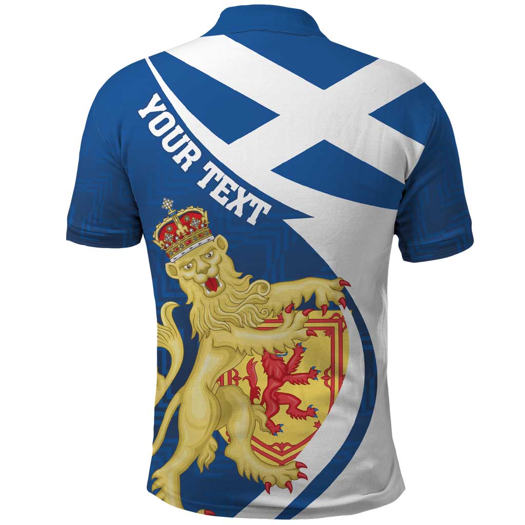 Personalized Scotland Polo Shirt Lion Rampant Flag Style LT18