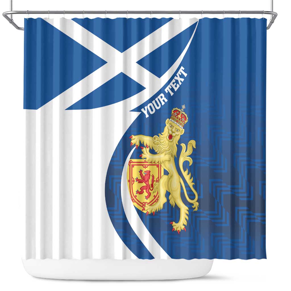 Personalized Scotland Shower Curtain Lion Rampant Flag Style LT18