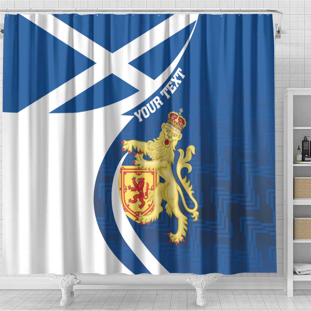 Personalized Scotland Shower Curtain Lion Rampant Flag Style LT18