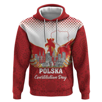 Poland Constitution Day Hoodie Warsaw Capital Mazurek Dabrowskiego LT18