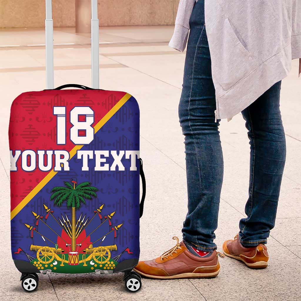 Custom Haiti Football Luggage Cover Les Grenadiers LT18