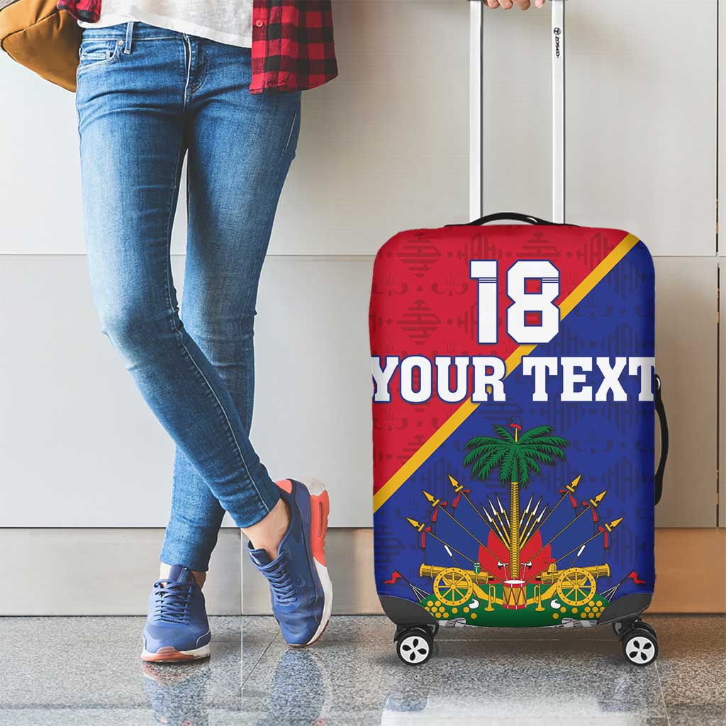 Custom Haiti Football Luggage Cover Les Grenadiers LT18