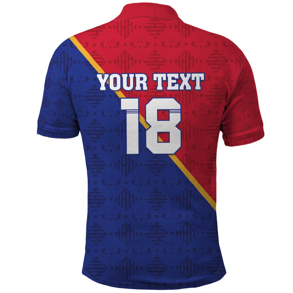 Custom Haiti Football Polo Shirt Les Grenadiers LT18
