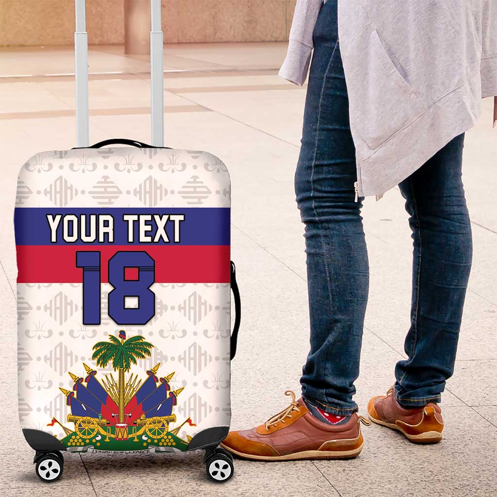 Custom Haiti Football Luggage Cover Ekip foutbol Ayiti LT18