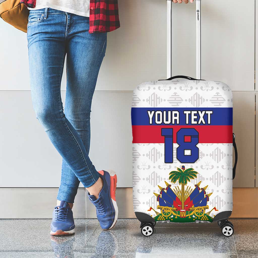 Custom Haiti Football Luggage Cover Ekip foutbol Ayiti LT18