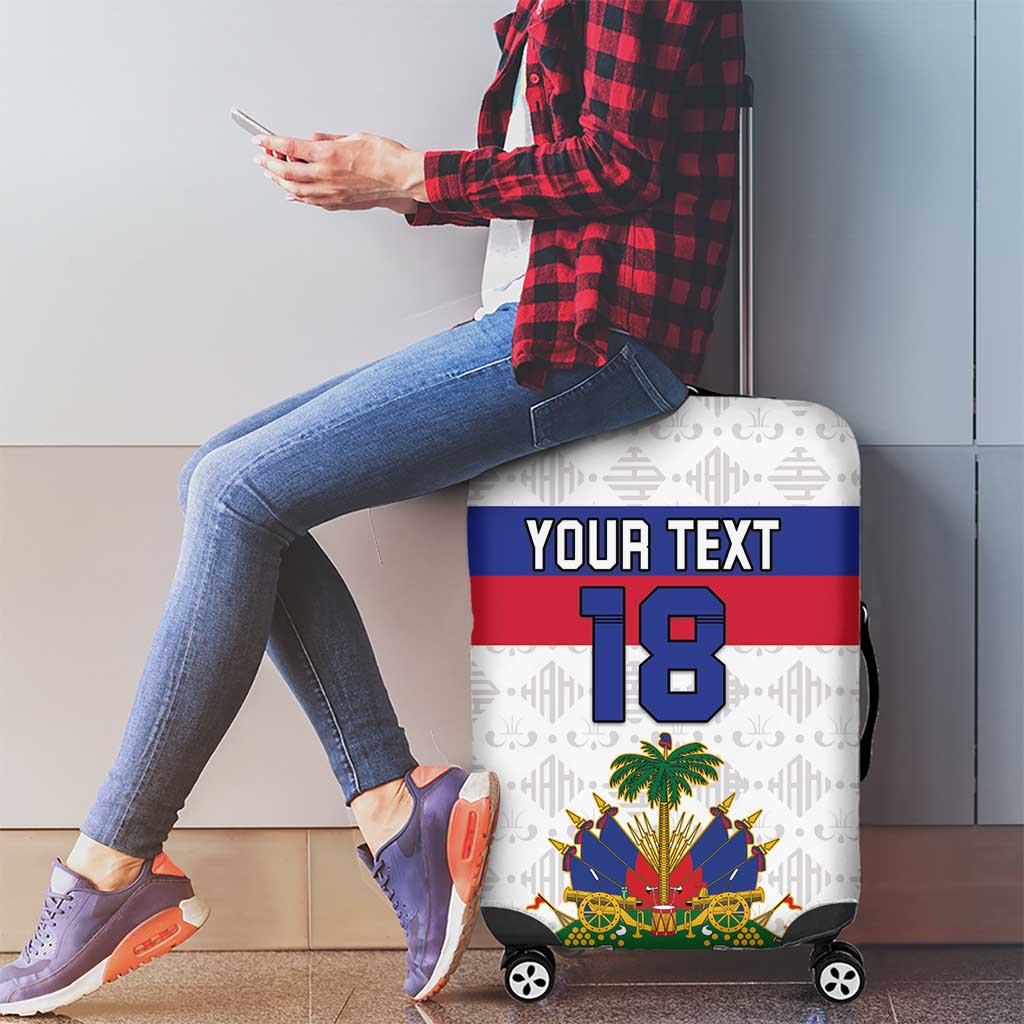 Custom Haiti Football Luggage Cover Ekip foutbol Ayiti LT18